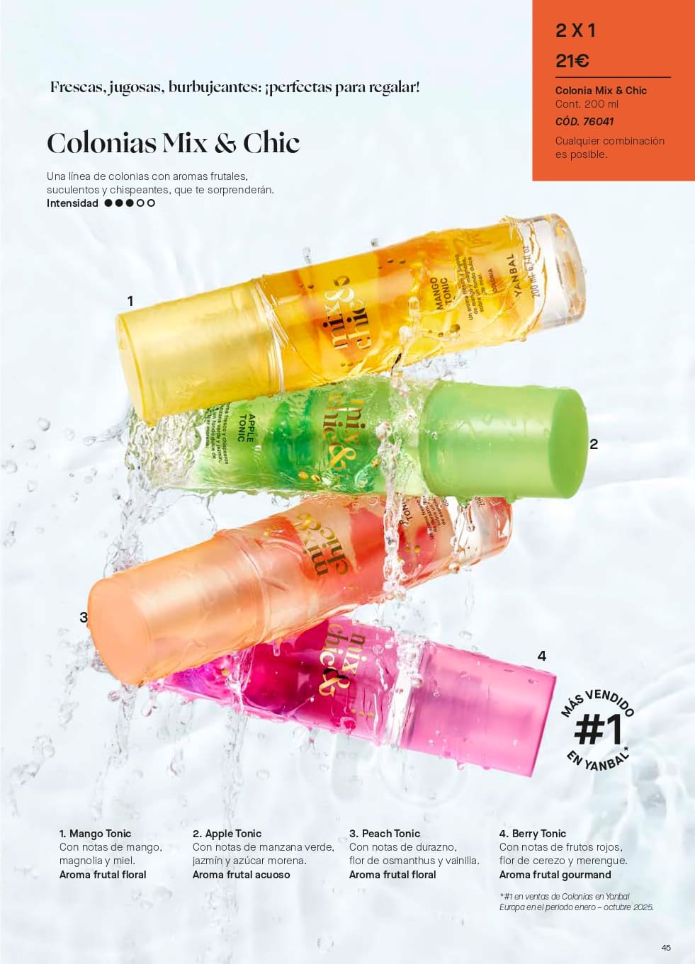 yanbal en valencia colonias de mujer mix & chic