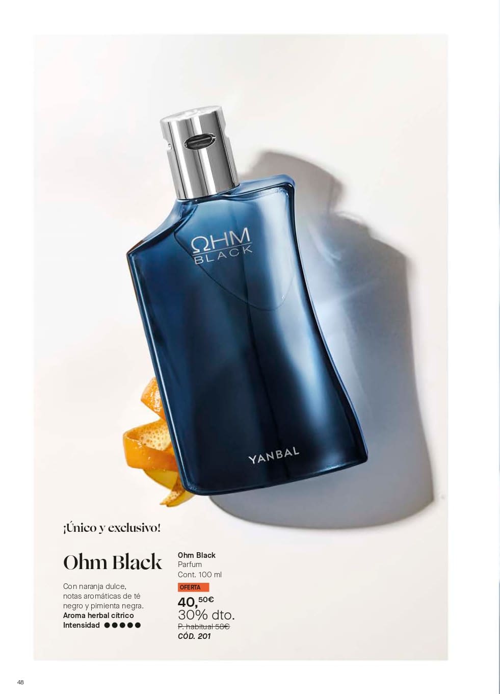 yanbal valencia perfume de hombre ohm black