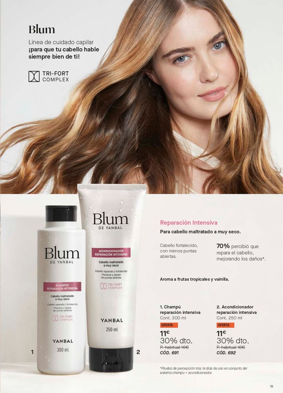 yanbal valencia cudado de cabello blum