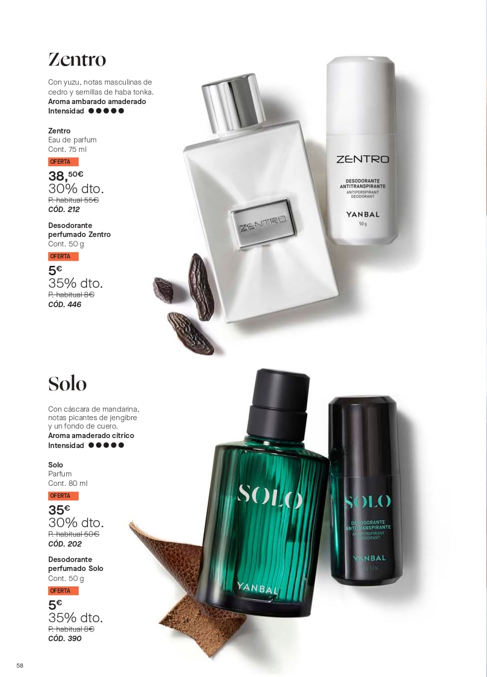 Perfume Yanbal para hombre en Gandía