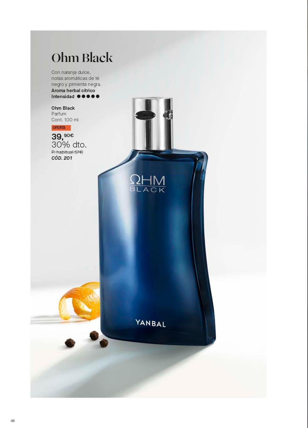 catalogo yanbal ohm perfume de hombre