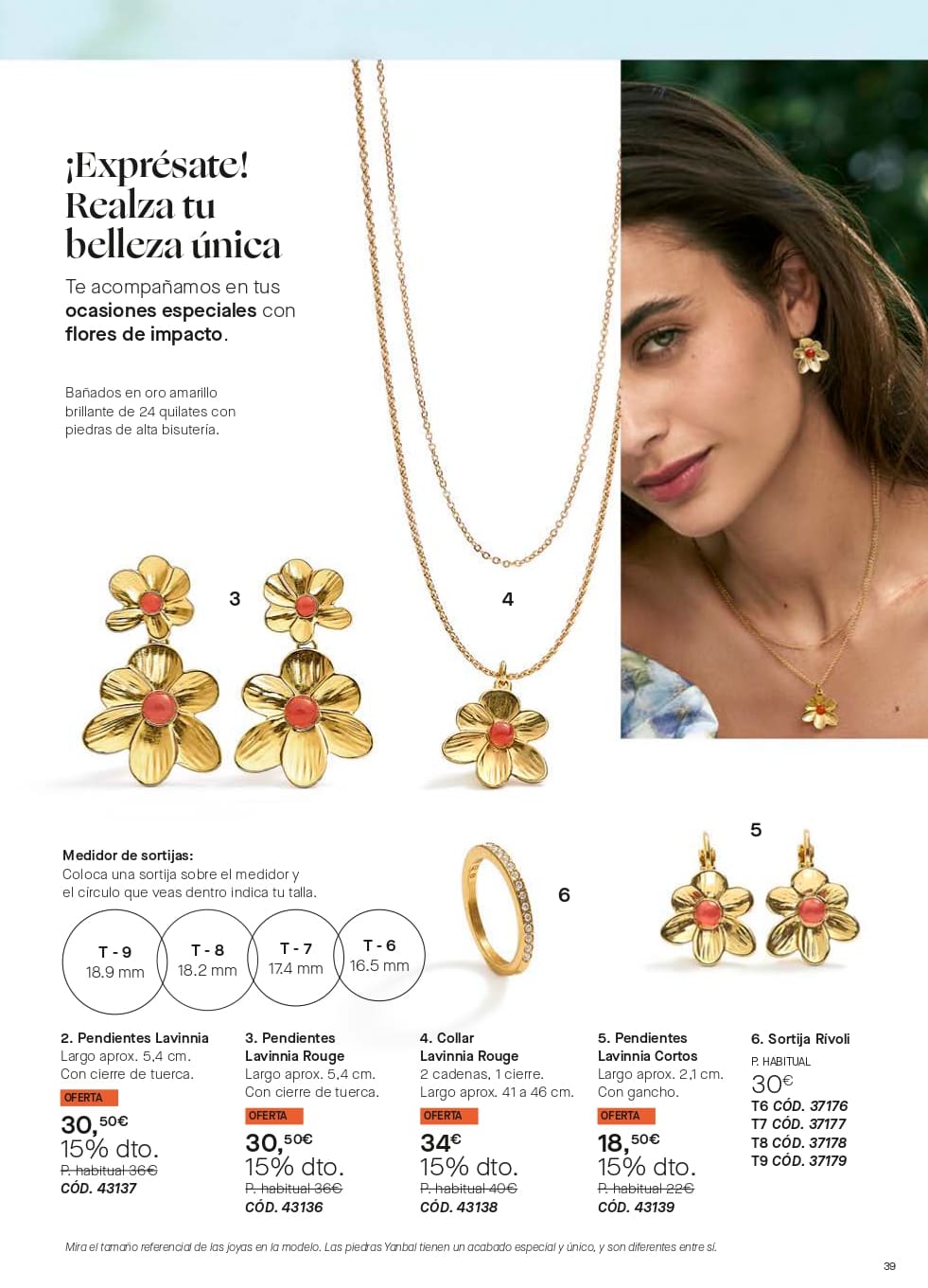 joyas collare, pendientes y sortijas