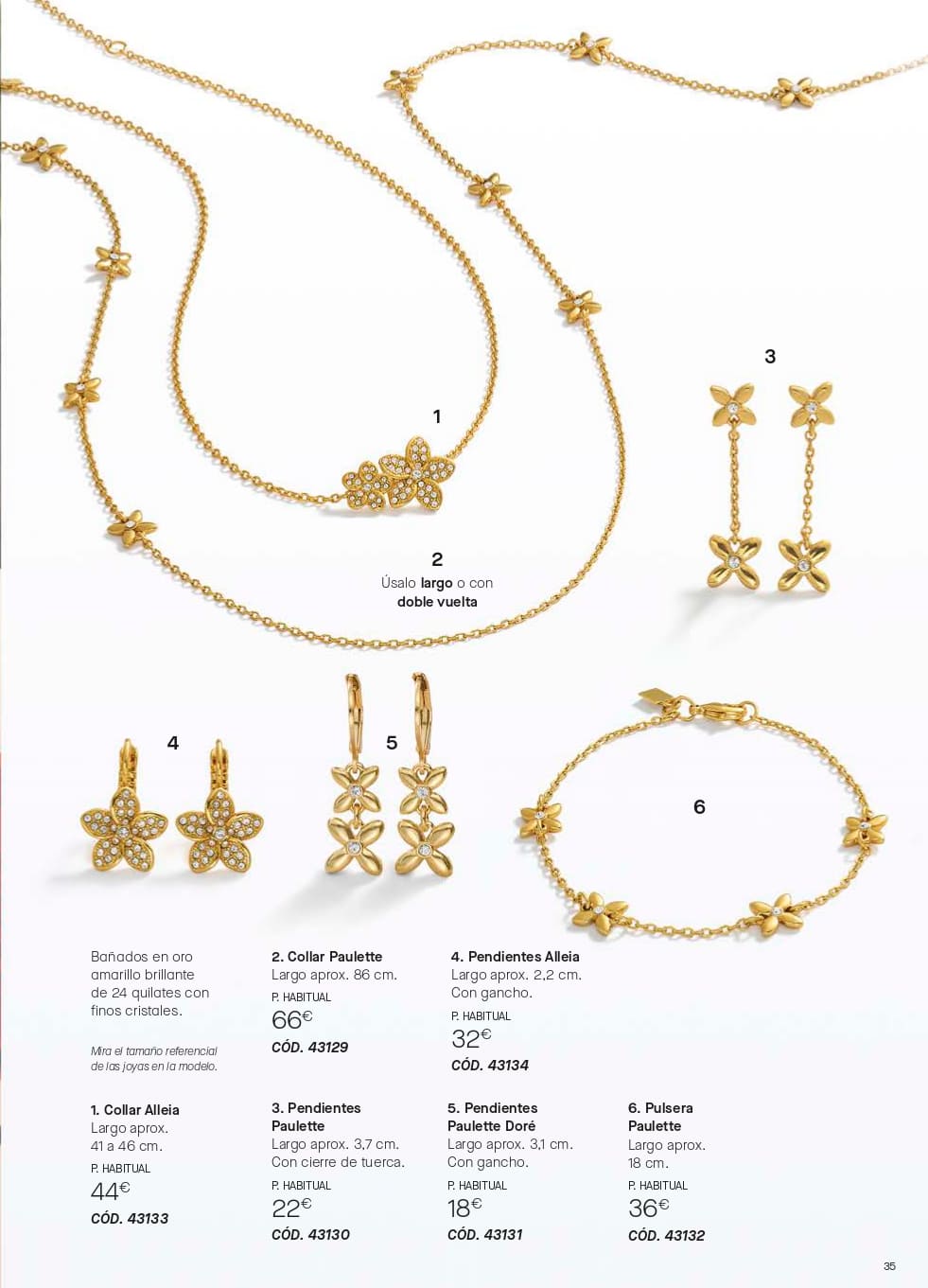 collares y pendientes joyas