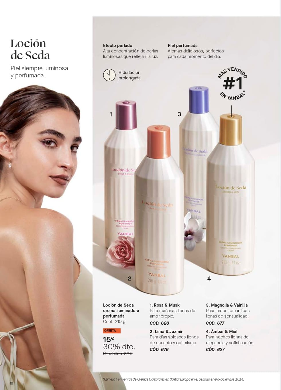 loccion de seda rosa y musk, magnolia y vainilla
