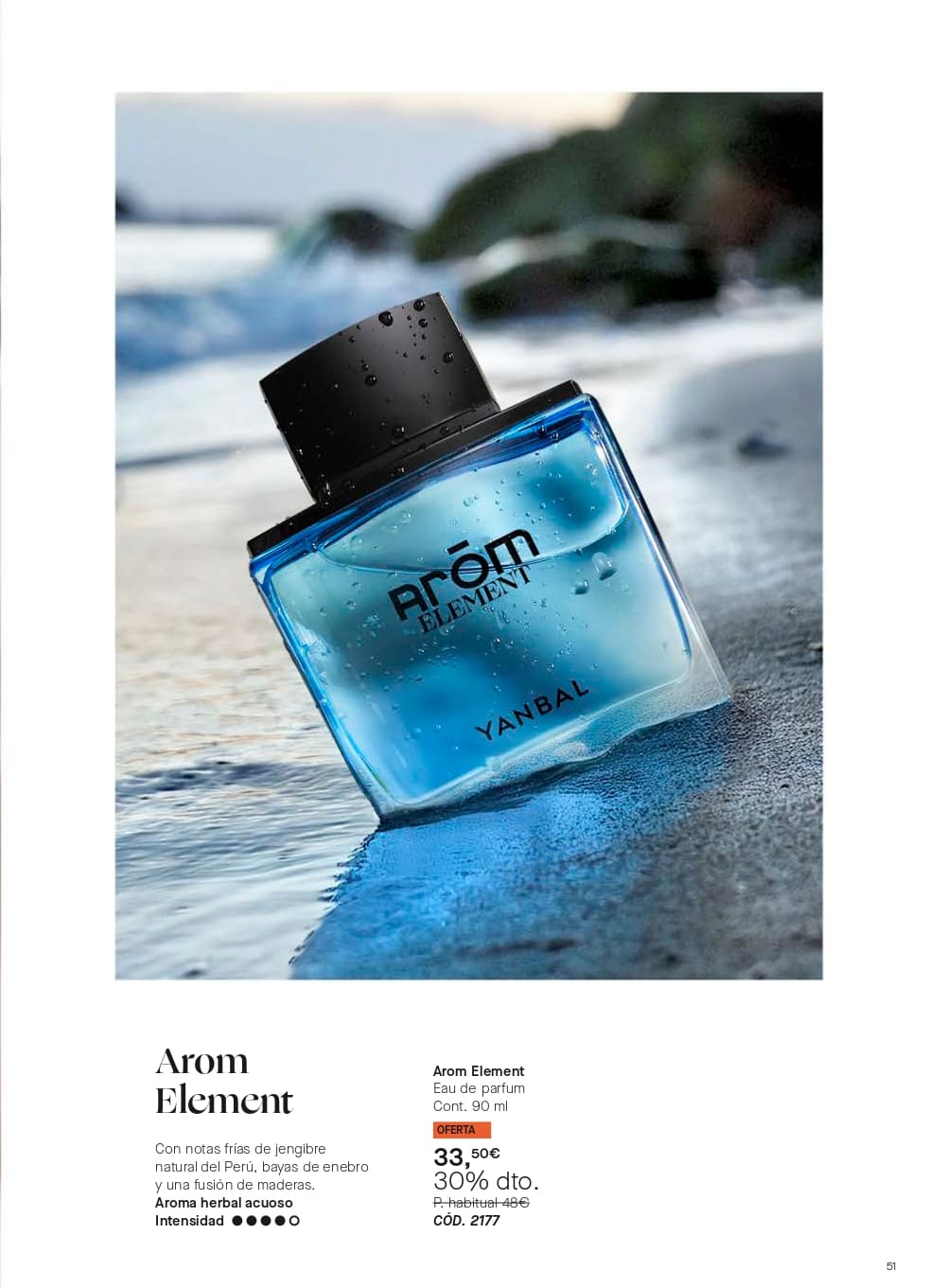 perfume para hombre arom element