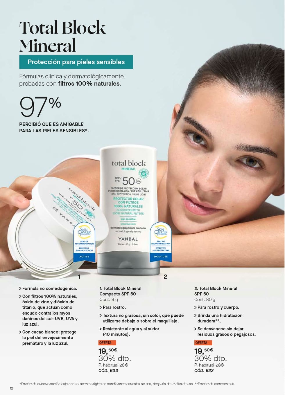 total block mineral para piel sensibles