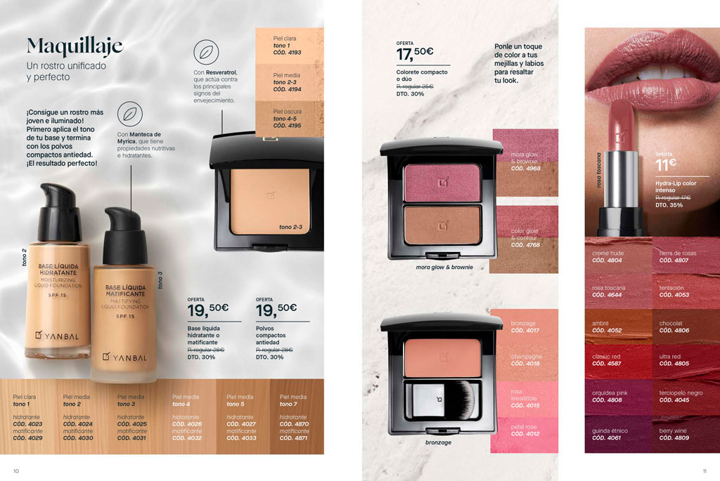 yanbal catalogo maquillajes
